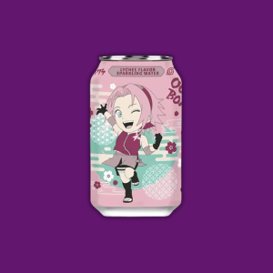 Naruto Sakura Lychee Flavoured Sparkling Water 330ml - Japan
